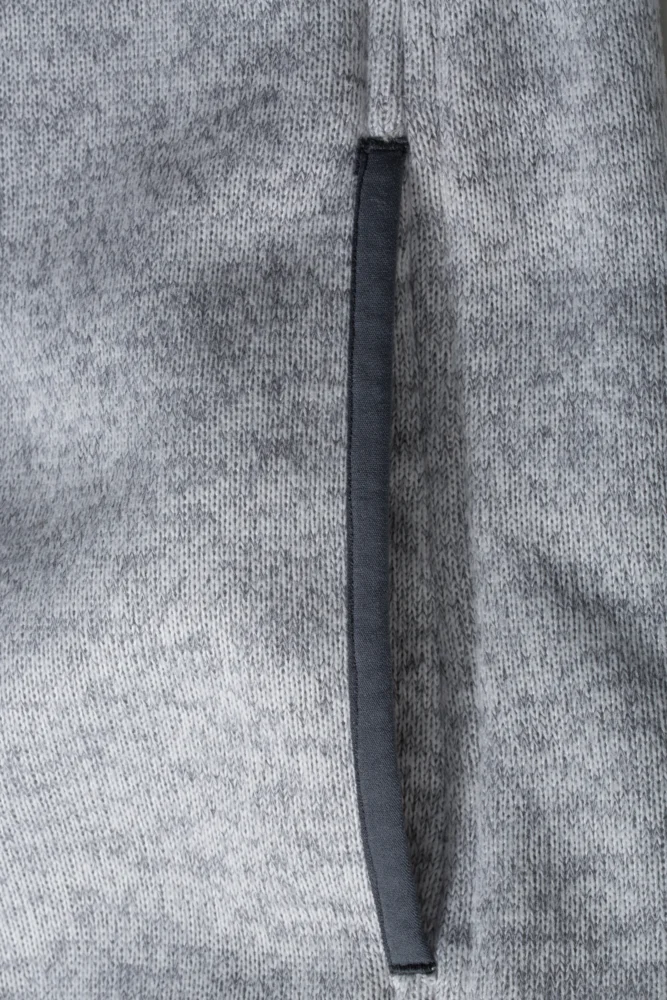 Herren Strickfleece Kapuzenjacke