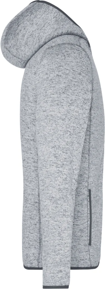 Herren Strickfleece Kapuzenjacke
