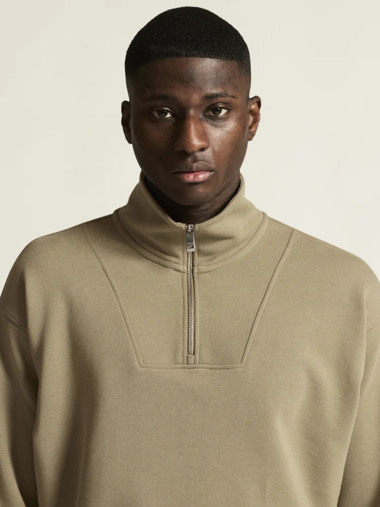 Herren Sweater mit 1/4 Zip