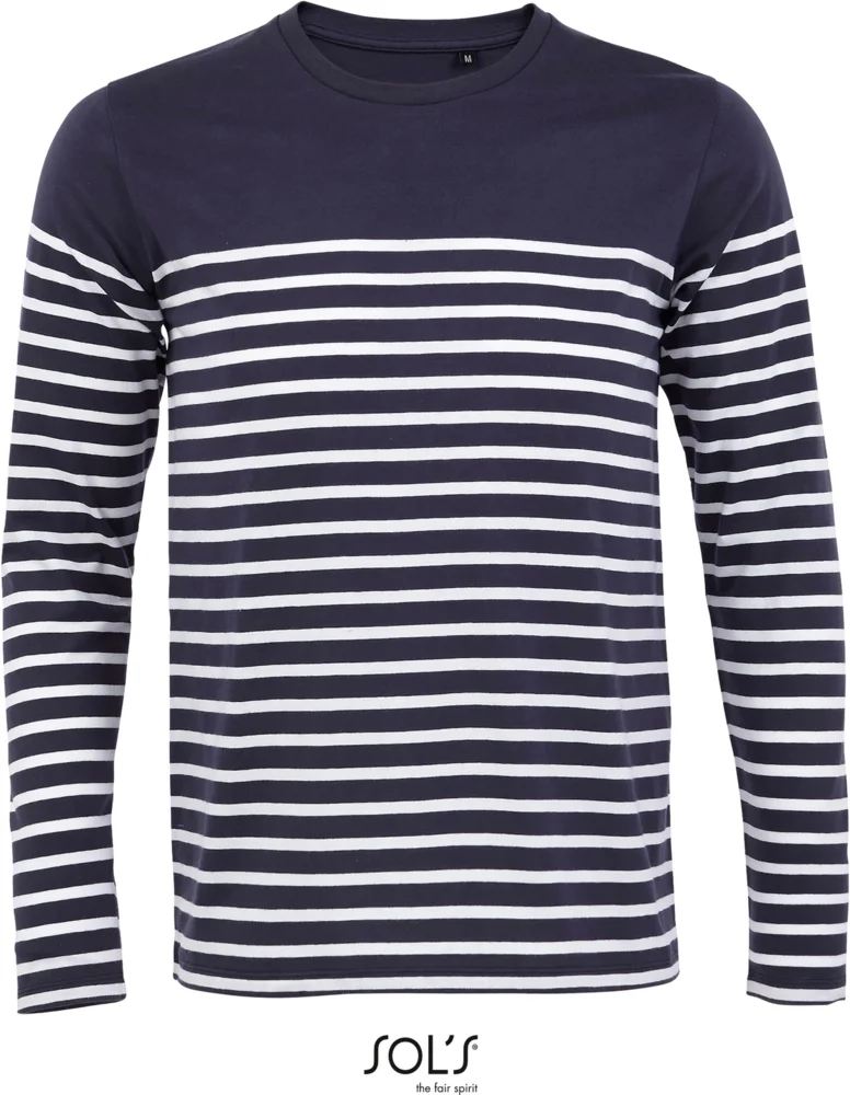 Men's T-Shirt striped long-sleeve