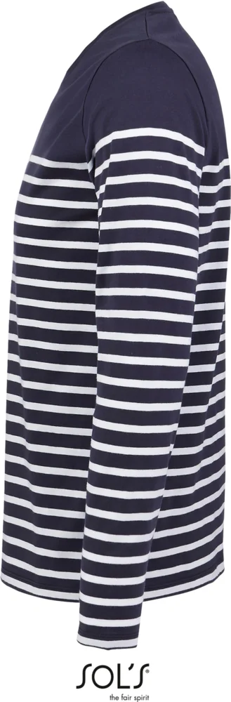 Men's T-Shirt striped long-sleeve