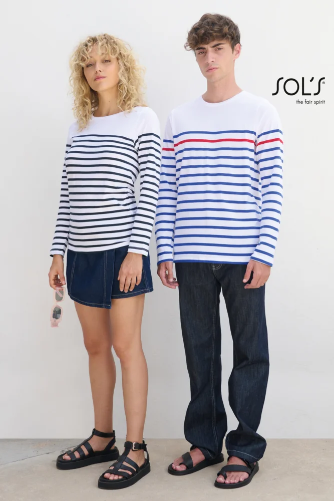 Men's T-Shirt striped long-sleeve