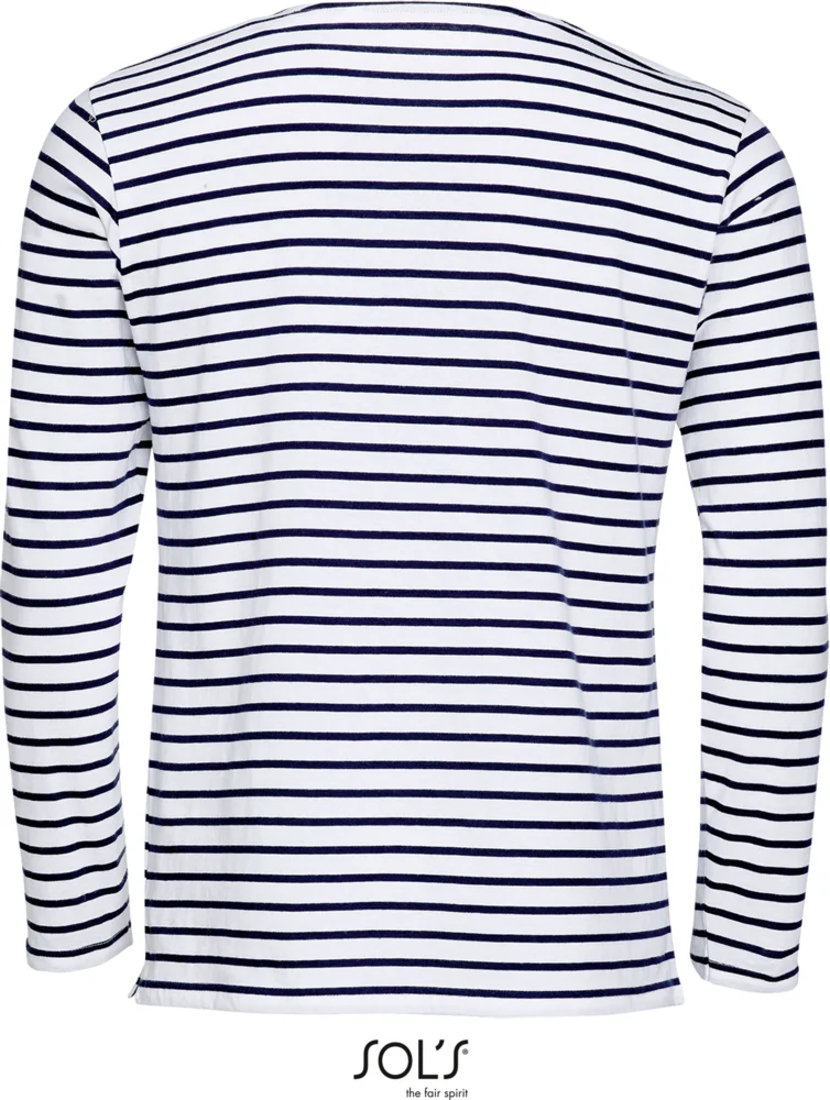 Herren T-Shirt langarm gestreift