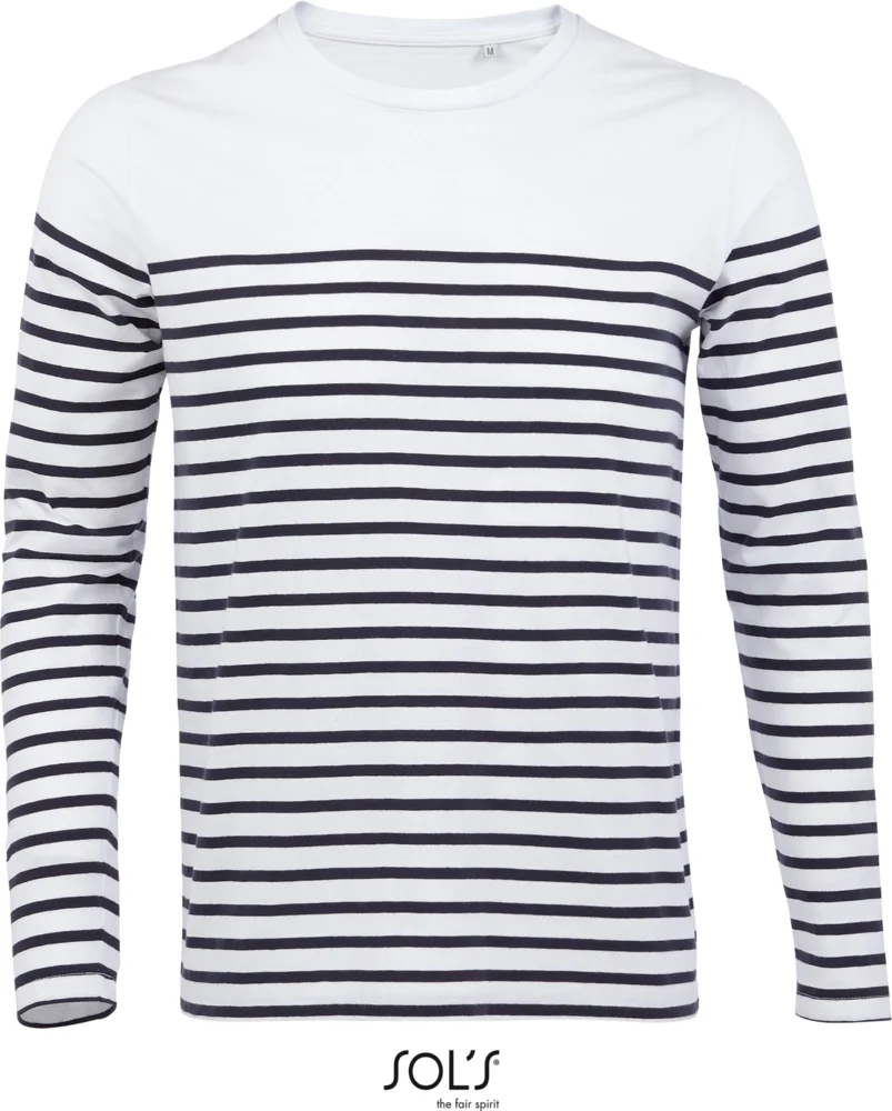 Men's T-Shirt striped long-sleeve