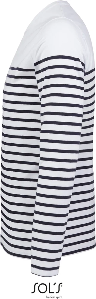 Men's T-Shirt striped long-sleeve