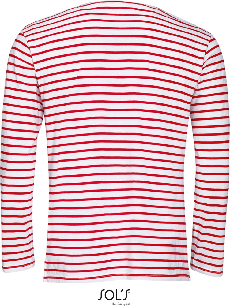 Herren T-Shirt langarm gestreift