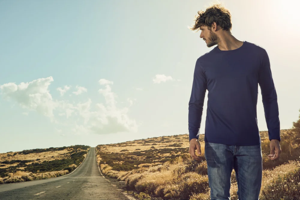 Herren T-Shirt langarm - X.O