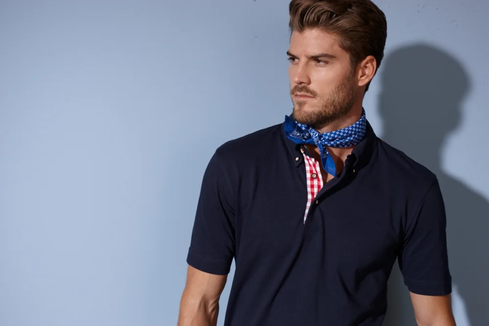 Herren Trachten Piqué Polo