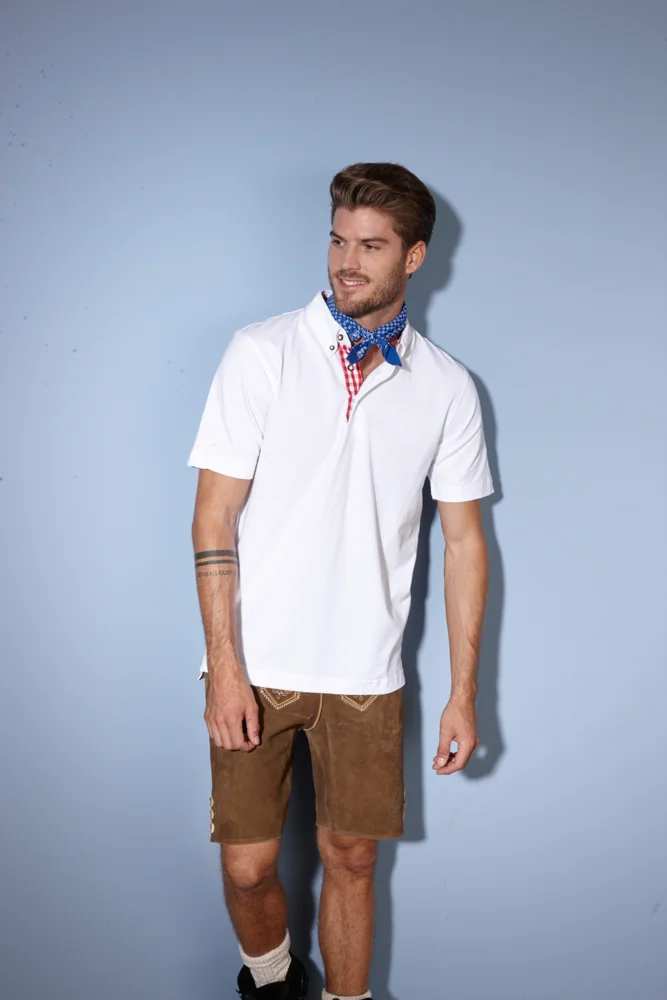 Herren Trachten Piqué Polo