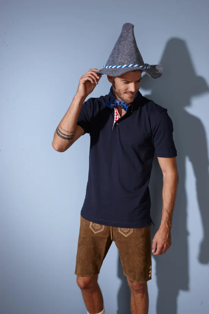 Herren Trachten Piqué Polo