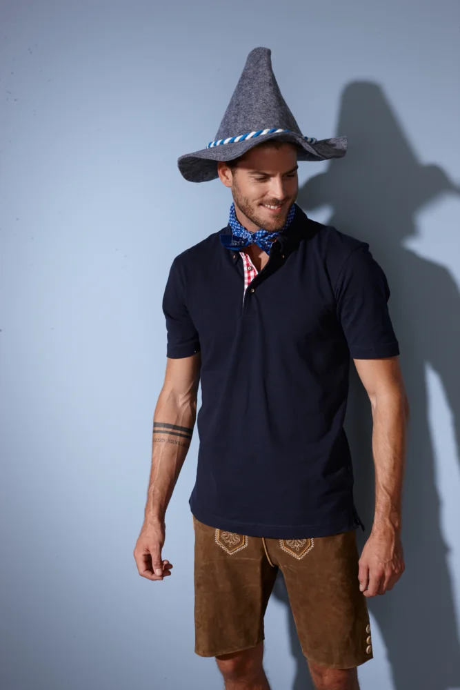 Herren Trachten Piqué Polo