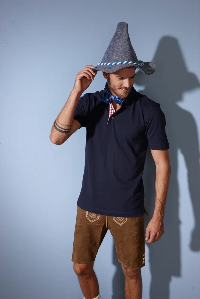 Herren Trachten Piqué Polo