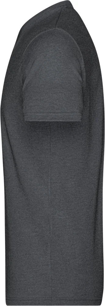 Herren V-Ausschnitt Melange T-Shirt