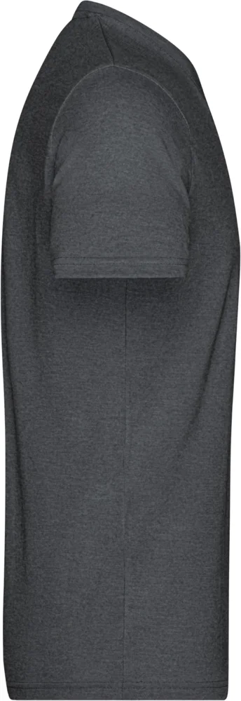 Herren V-Ausschnitt Melange T-Shirt