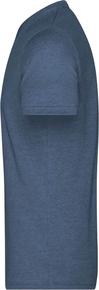 Herren V-Ausschnitt Melange T-Shirt