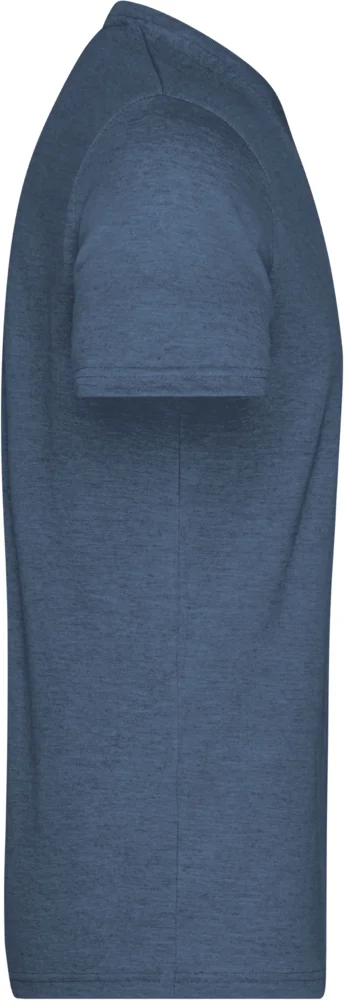 Herren V-Ausschnitt Melange T-Shirt