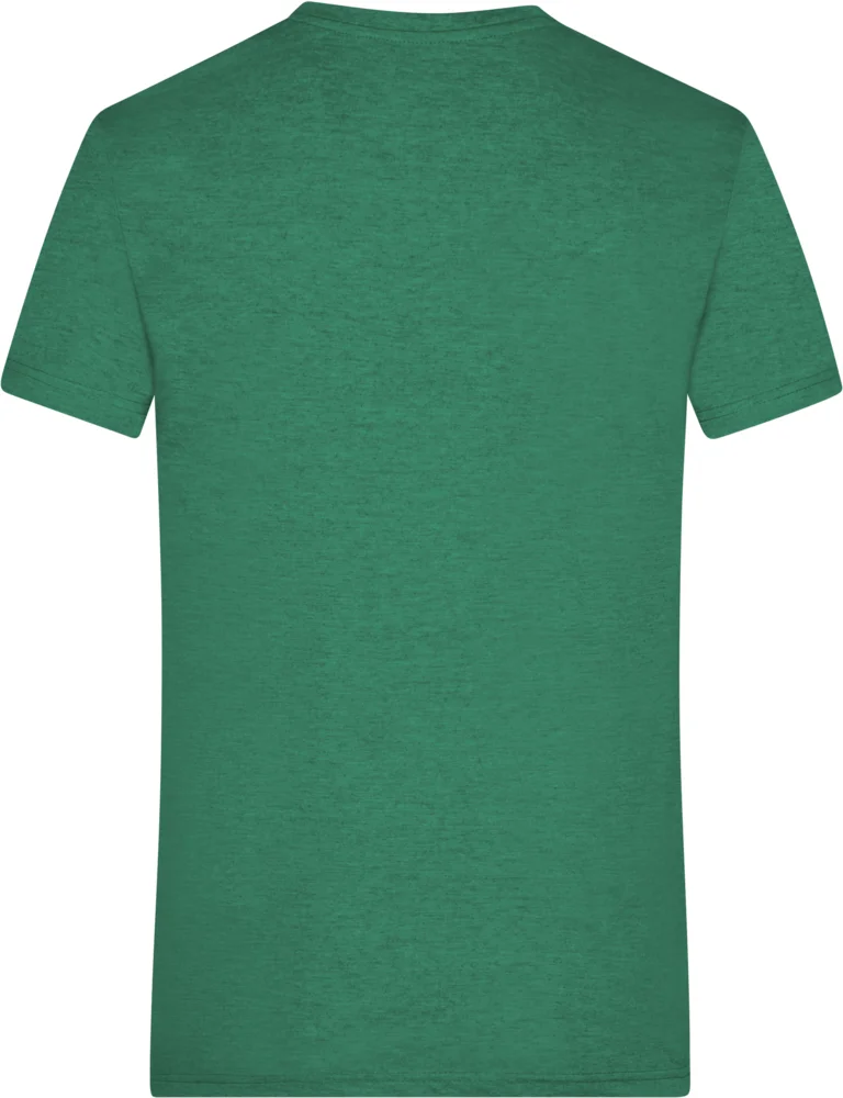 Herren V-Ausschnitt Melange T-Shirt