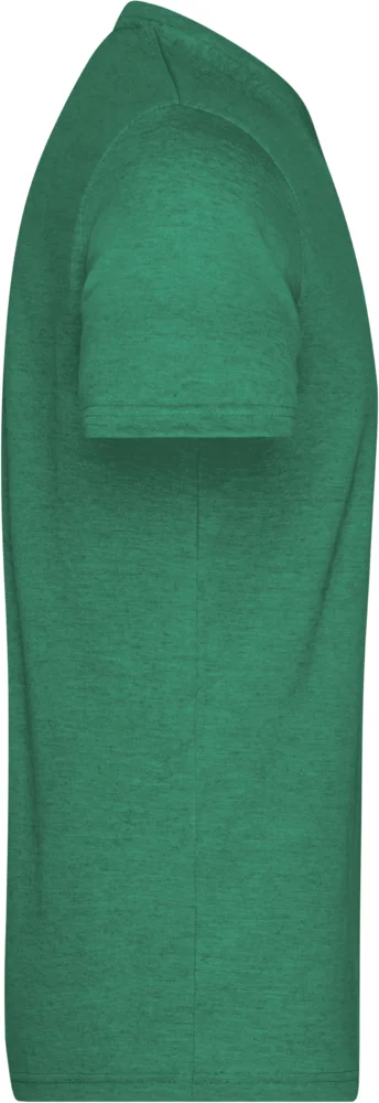 Herren V-Ausschnitt Melange T-Shirt