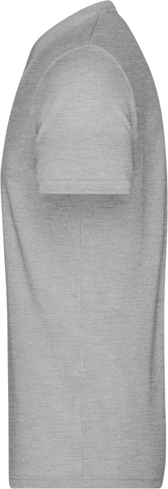 Herren V-Ausschnitt Melange T-Shirt