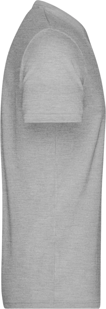 Herren V-Ausschnitt Melange T-Shirt