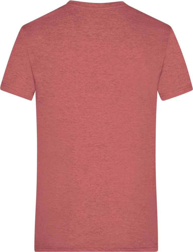 Herren V-Ausschnitt Melange T-Shirt