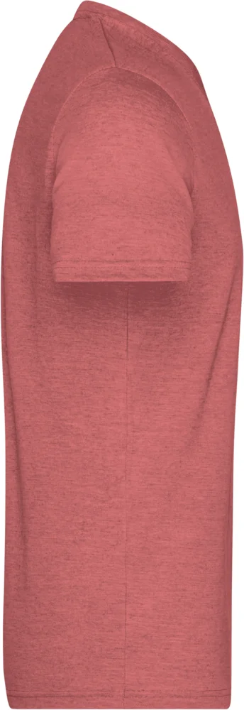 Herren V-Ausschnitt Melange T-Shirt