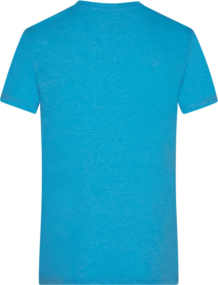 Herren V-Ausschnitt Melange T-Shirt