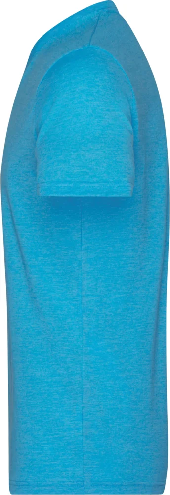 Herren V-Ausschnitt Melange T-Shirt