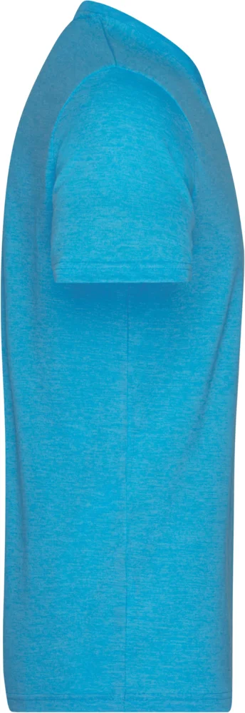 Herren V-Ausschnitt Melange T-Shirt