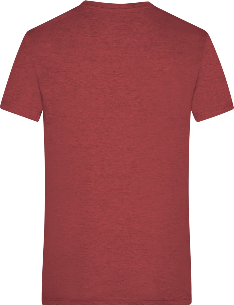 Herren V-Ausschnitt Melange T-Shirt