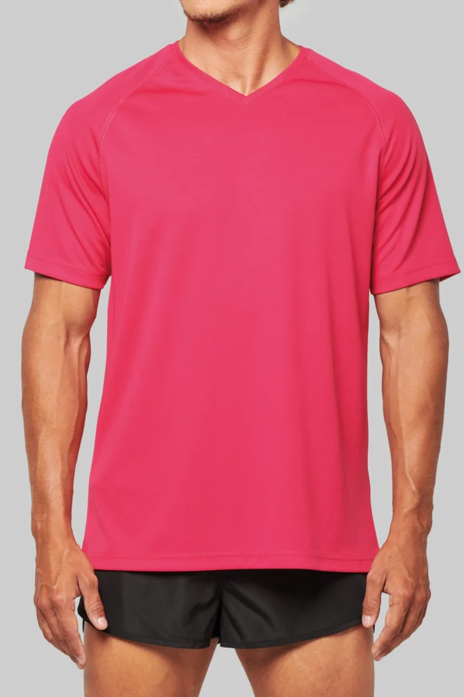 Herren V-Ausschnitt Sport Shirt
