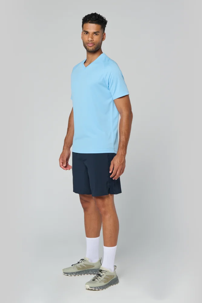Herren V-Ausschnitt Sport Shirt