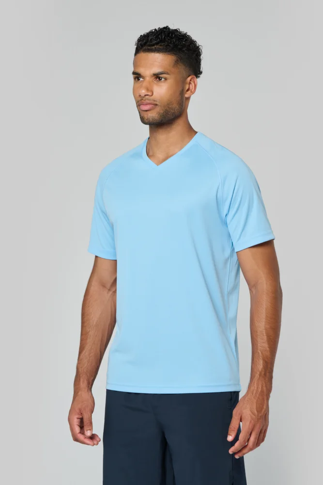 Herren V-Ausschnitt Sport Shirt
