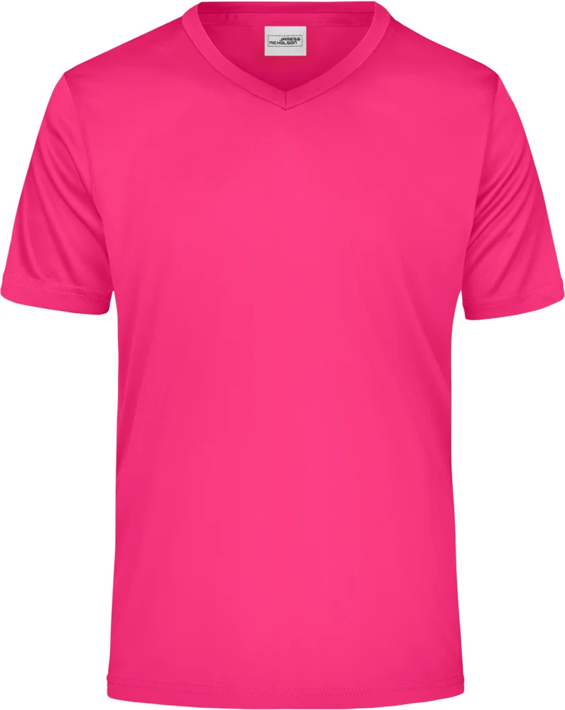 Herren V-Ausschnitt Sport T-Shirt