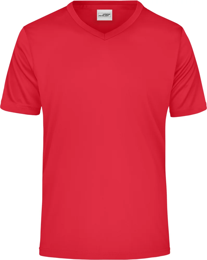 Herren V-Ausschnitt Sport T-Shirt