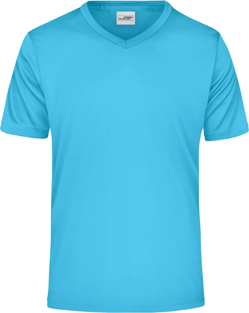 Herren V-Ausschnitt Sport T-Shirt