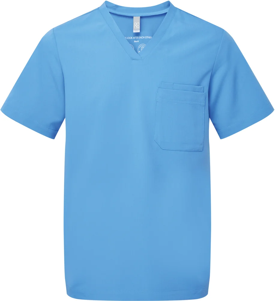 Herren V-Ausschnitt Stretch Kasack