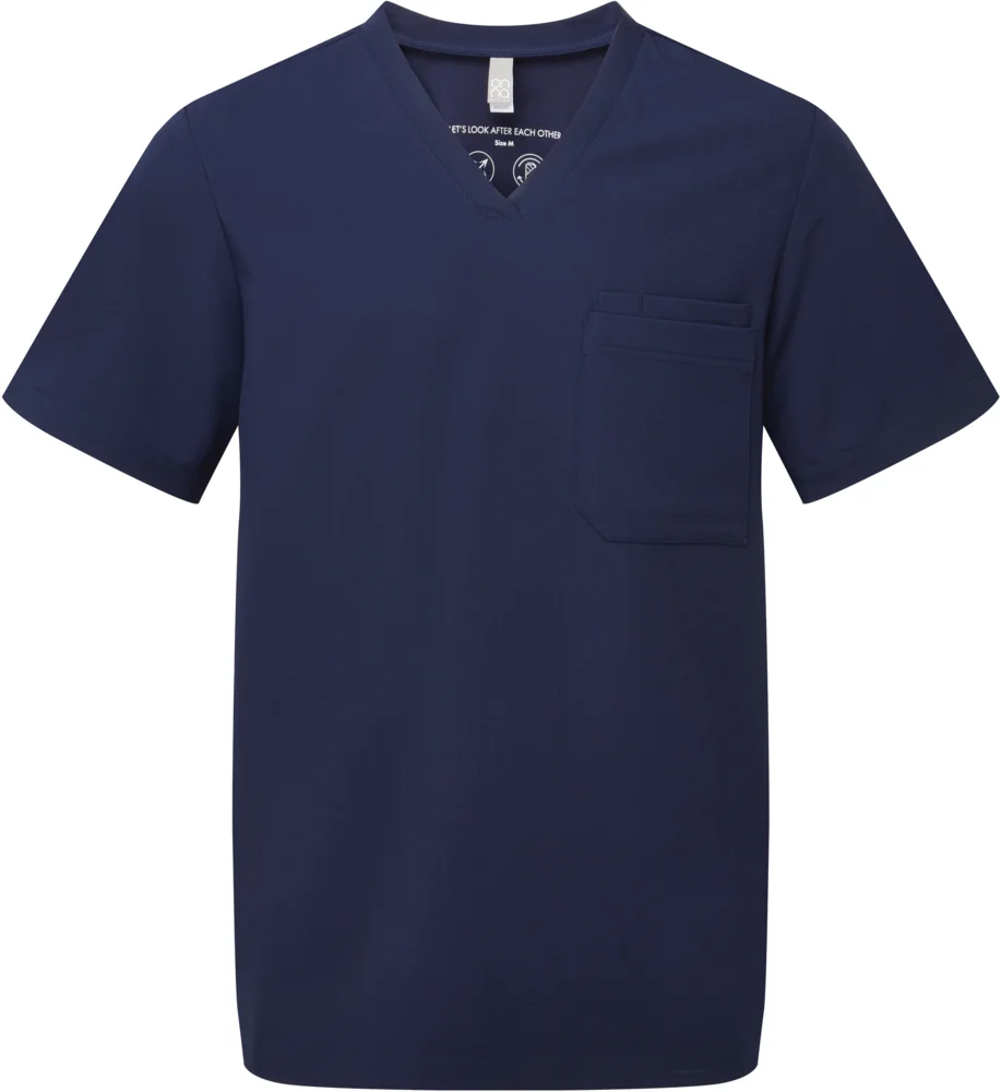 Herren V-Ausschnitt Stretch Kasack