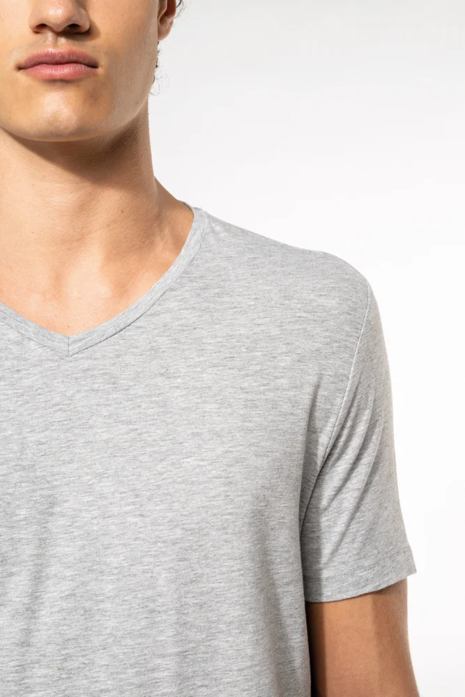 Herren V-Ausschnitt Stretch T-Shirt