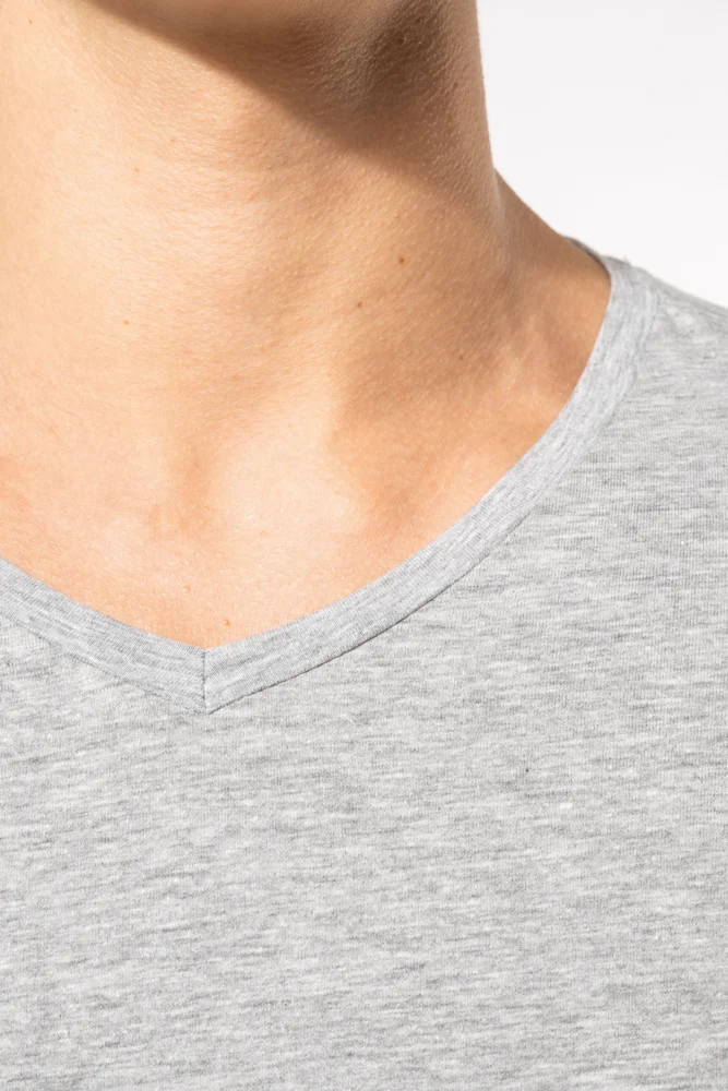 Herren V-Ausschnitt Stretch T-Shirt
