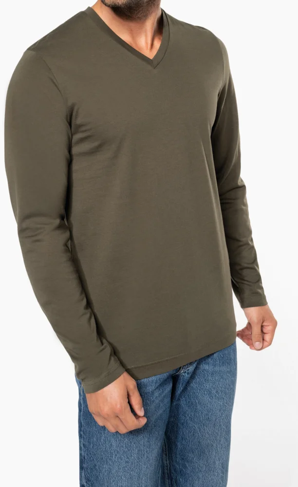 Men's V-Neck T-Shirt long-sleeve