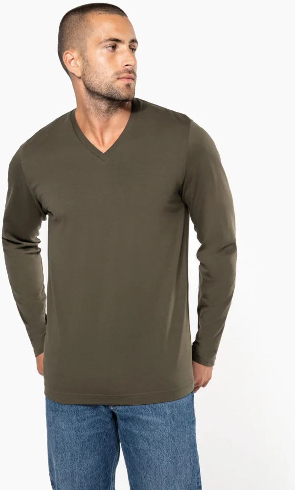 Men's V-Neck T-Shirt long-sleeve