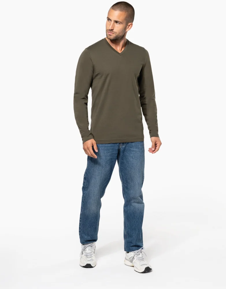 Men's V-Neck T-Shirt long-sleeve