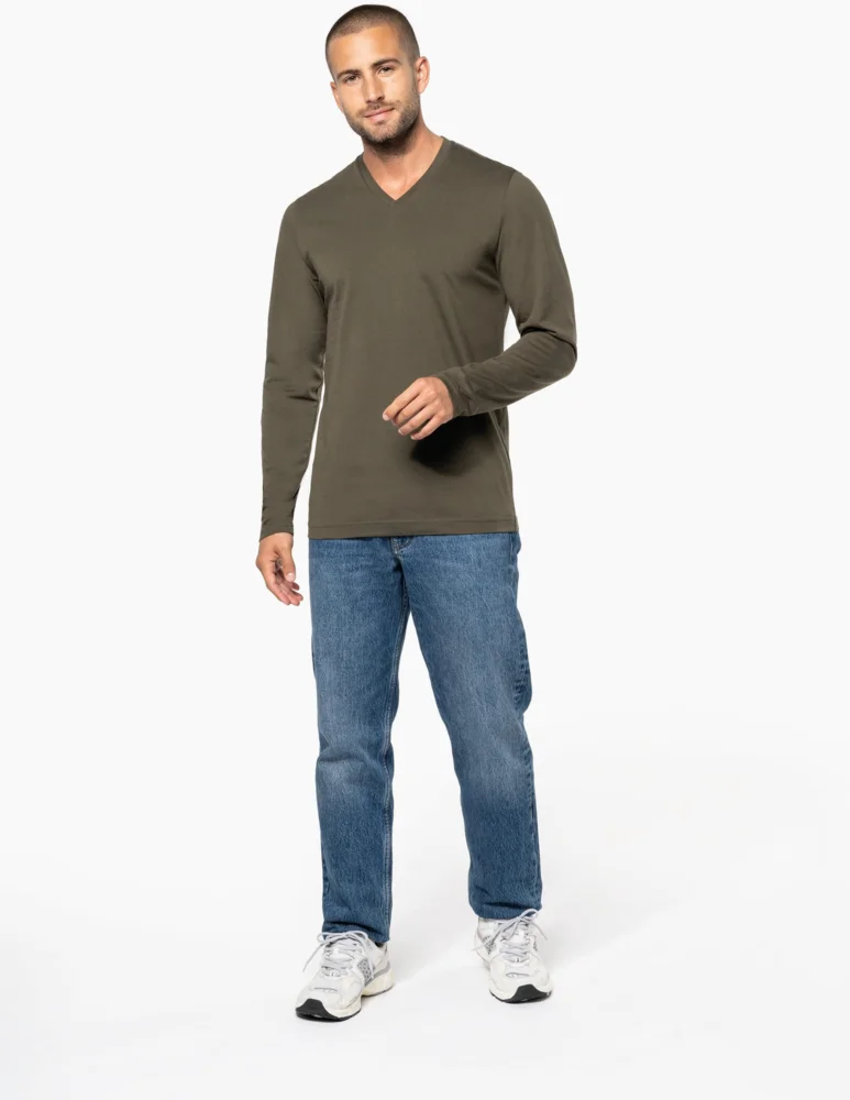 Men's V-Neck T-Shirt long-sleeve