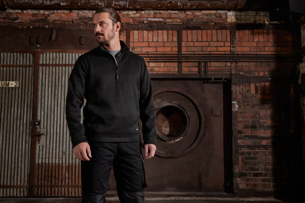 Herren Workwear Strickfleece 1/2 Zip - Strong