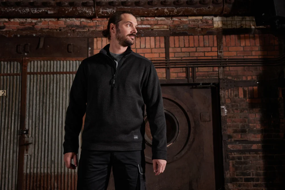 Herren Workwear Strickfleece 1/2 Zip - Strong