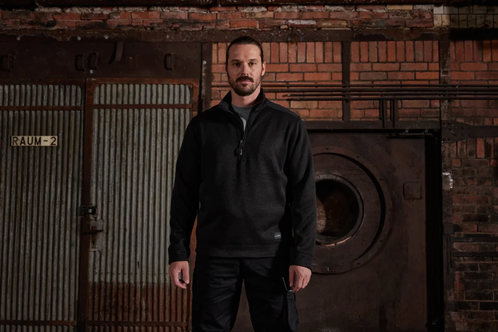 Herren Workwear Strickfleece 1/2 Zip - Strong