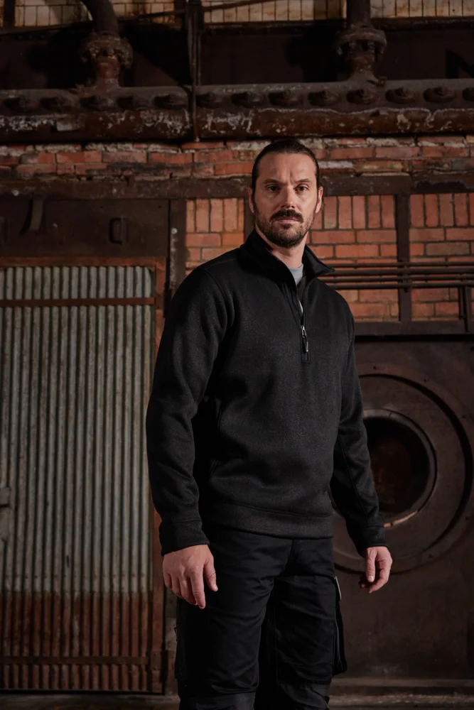 Herren Workwear Strickfleece 1/2 Zip - Strong