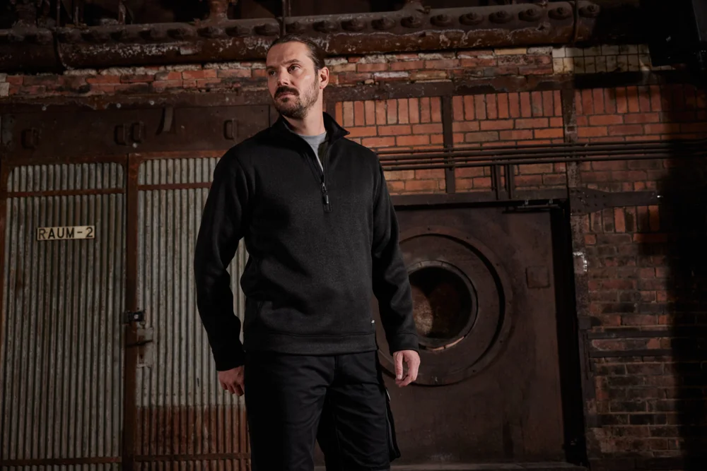 Herren Workwear Strickfleece 1/2 Zip - Strong