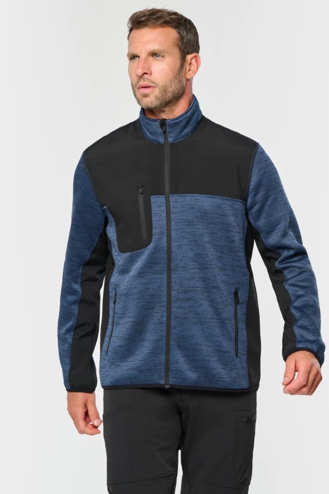 Herren Workwear Strickfleece Jacke